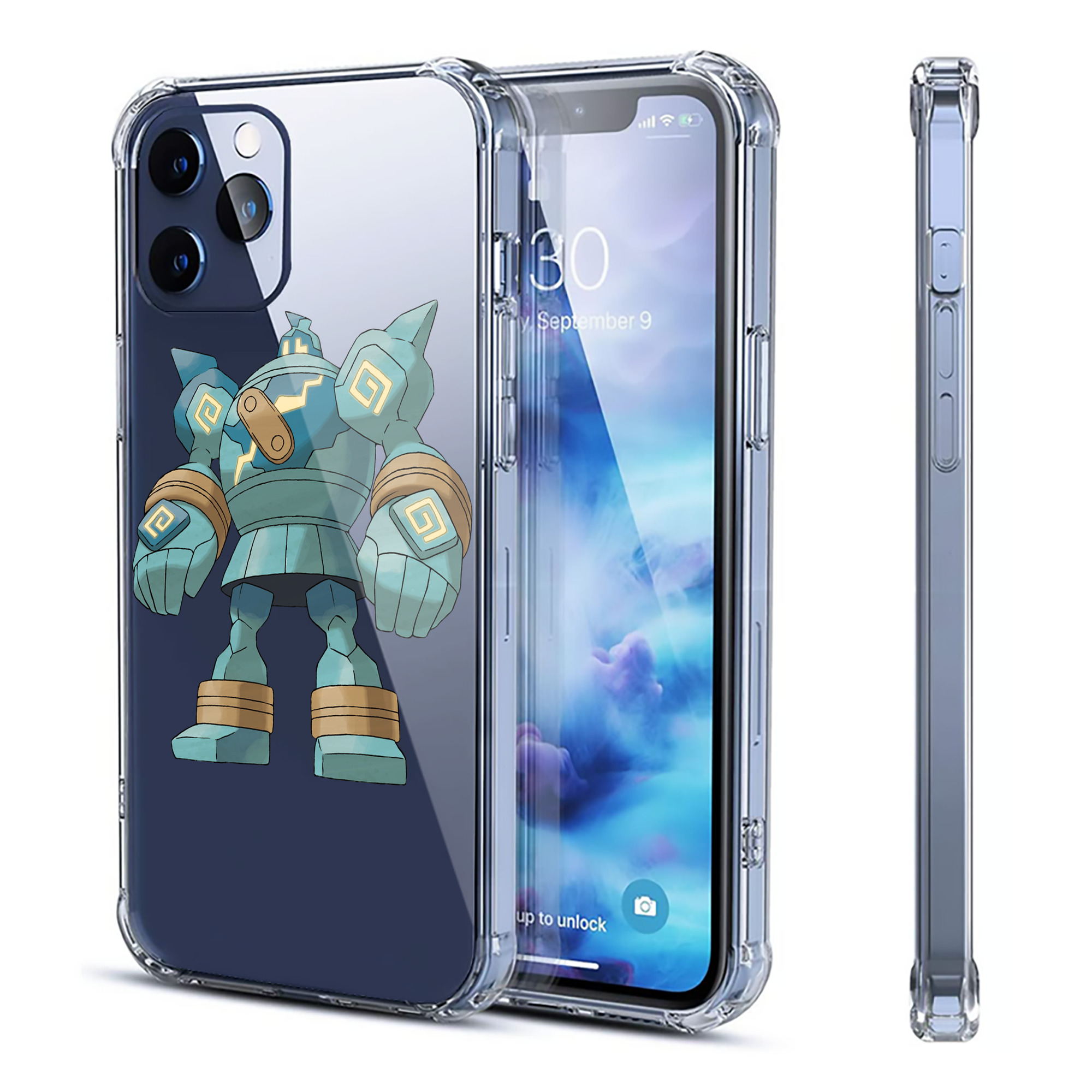 （画像用） ポケットモンスター Pokémon 【iPhone 12シリーズ対応】透明スマホケース（クリアソフトケース）